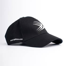Spintso referee hat in black with spintso logo in white
