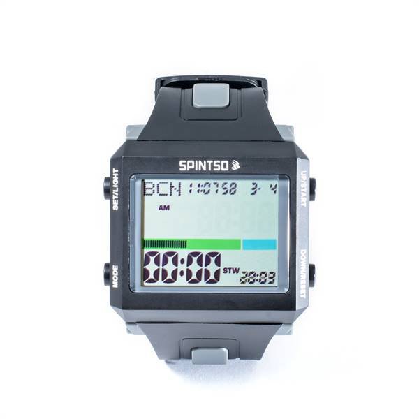 Spintso Ref Watch Pro in black and grey - Stop watch screen