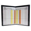 b+d Classic Referee Wallet opened with match report card inside.